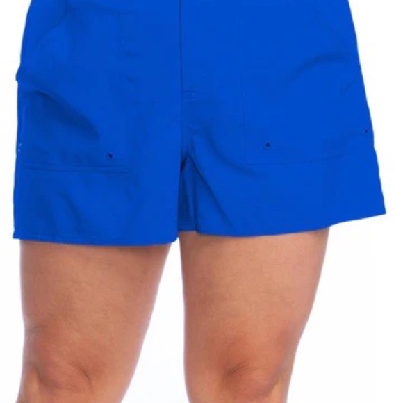 Maxine of Hollywood Other - MAXINE Solid Woven Boardshort Swim Bottom -COBALT BLUE - Size 16 - NWT